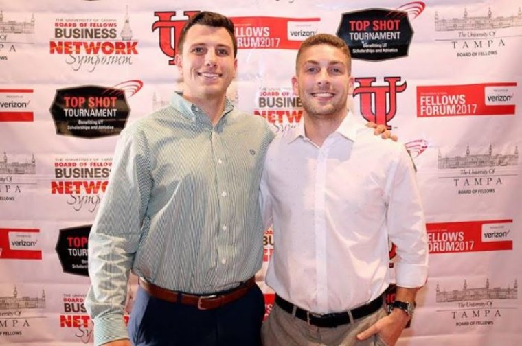 Dan Soviero, left, and Nick Martin, right, were friends and former lacrosse teammates before starting their business together.