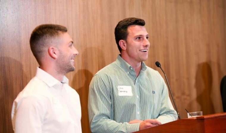 Nick Martin, left, and Dan Soviero, right, are both passionate about their vision for Signature Lacrosse and say that revenue is not their end game: "We shot ourselves in the foot to make a better play."