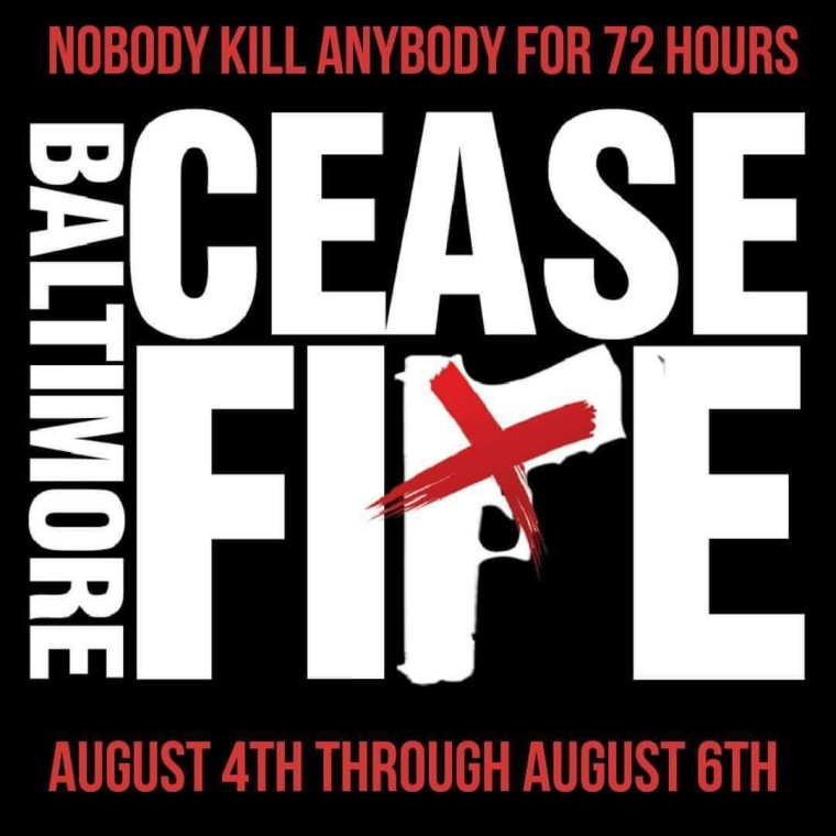 Image: Baltimore Cease Fire flyer