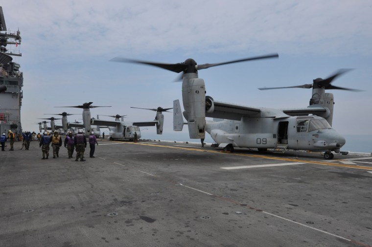 Image: MV-22 Osprey tiltrotor aircrafts