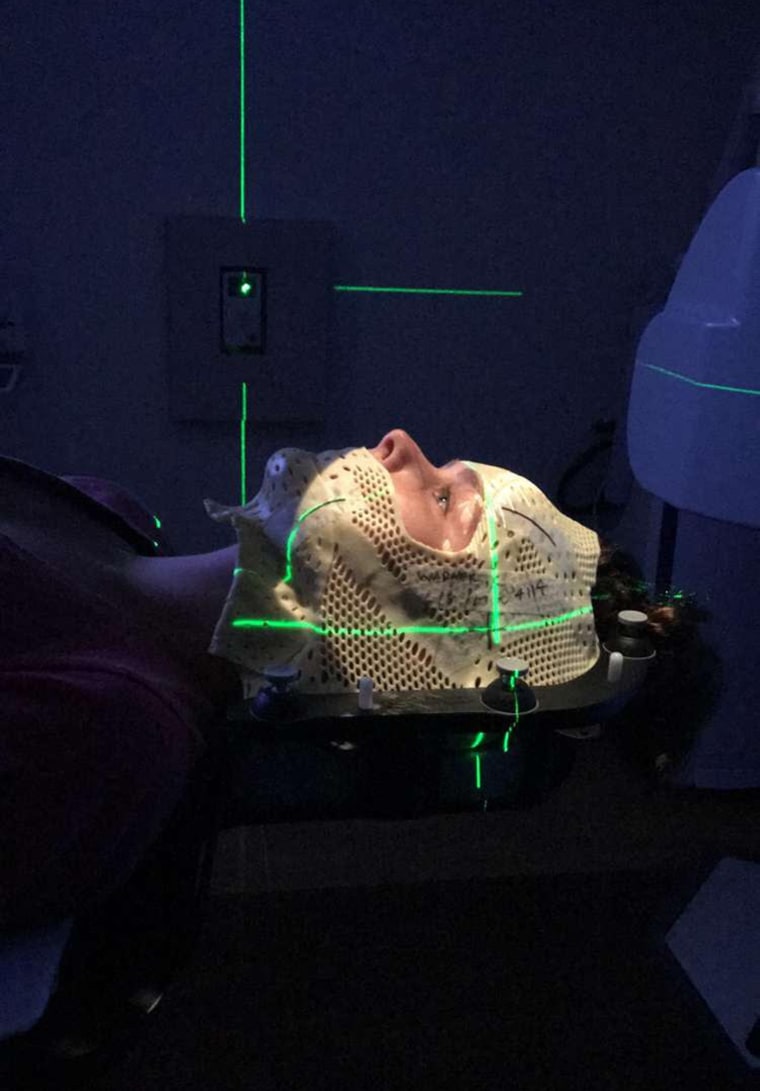 Courtney Warner showed her followers what it looked like to experience radiation therapy. In her YouTube video she even showed them how to put on the mask and how her hair was falling out because of the treatment.