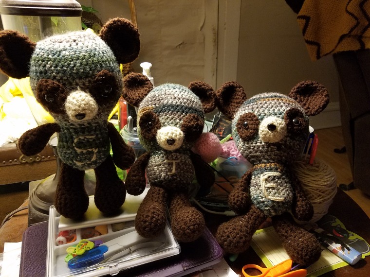 Trudy Serres, a Wisconsin bus driver who crocheted "stuffies" for all the kids on her bus.
