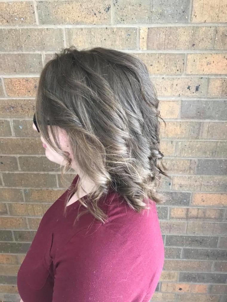 The 16-year-old left with a smile on her face and a beautiful hair transformation.