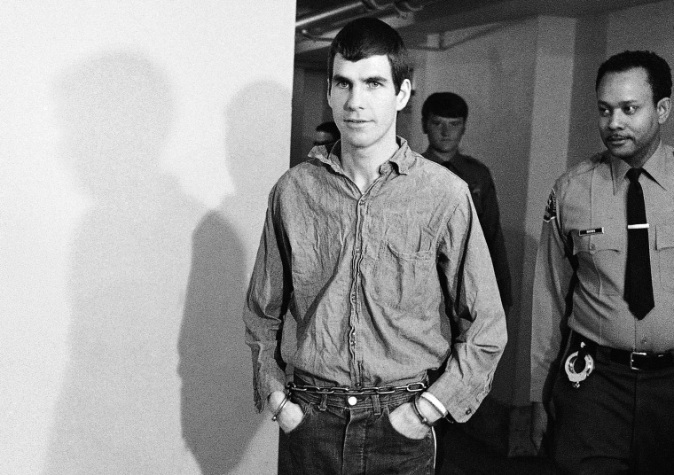 Charles "Tex" Watson was granted a continuance on his plea to seven counts of murder and a charge of conspiracy to murder in the Tate-LaBianca killings, April 13, 1971.
