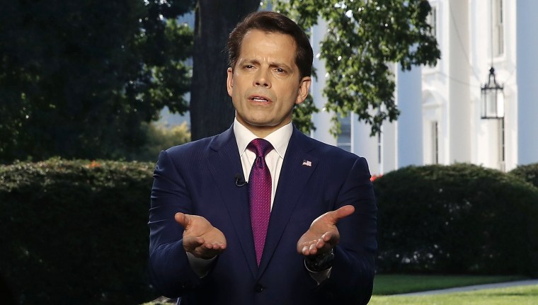Image: White House Communications Director Anthony Scaramucci Interviewed By Television Reporter At The White House