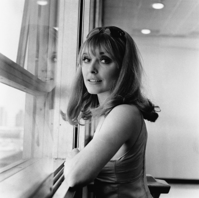 Actress Sharon Tate at London Airport