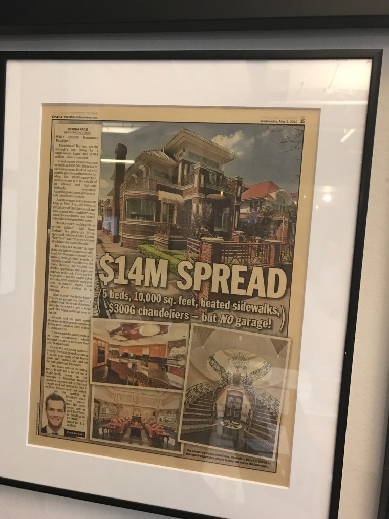 Serhant has his $14 million fail plastered right next to his computer screen. 