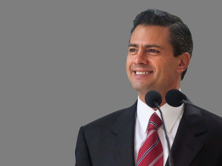 Enrique Pena Nieto headshot, winner of Mexico 2012 presidential election, Mexico City, Mexico.