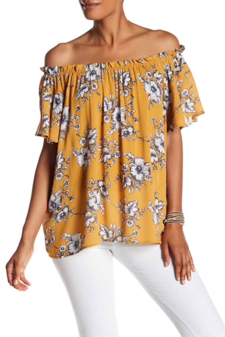 Off-the-shoulder blouse