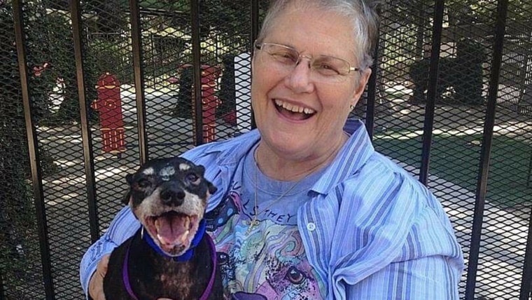 Jake and his new mom Melani Andrews wore matching grins in their adoption photo.