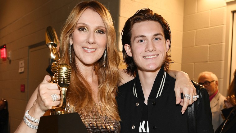 Celine Dion and son Rene-Charles Angelil attend the Billboard Music Awards on May 22, 2016 in Las Vegas, Nevada.