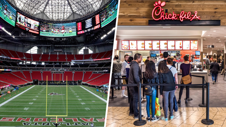 Chick-fil-A concession stand won't be open for 7 of Falcons' 8 home games  because they're on Sunday - Los Angeles Times