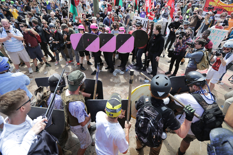 Image: Violent Clashes Erupt at "Unite The Right" Rally In Charlottesville