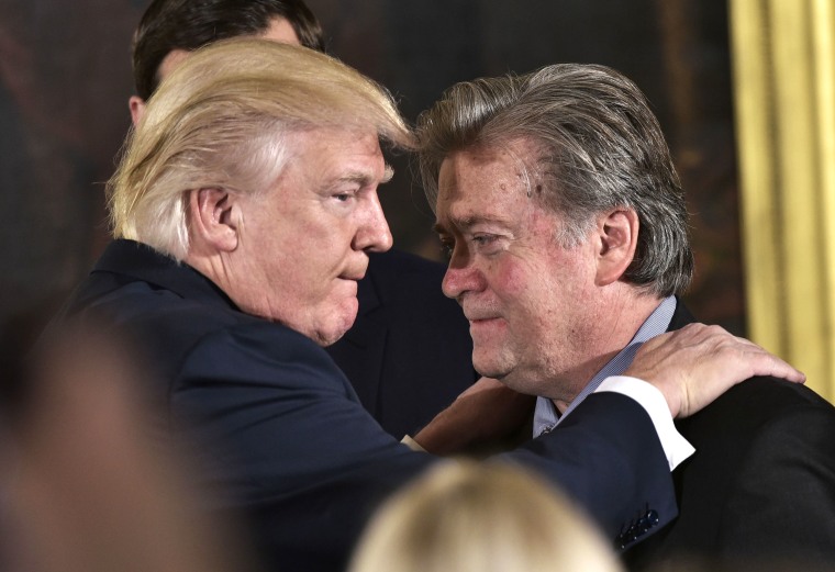 Image: President Donald Trump and Steve Bannon