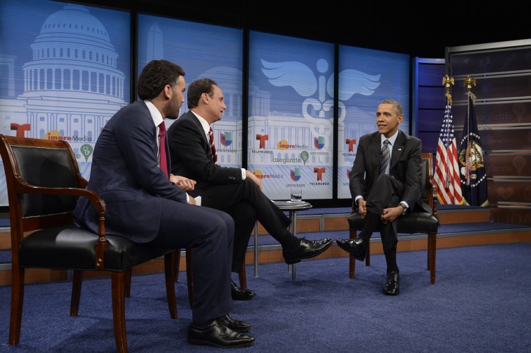 Image: US President Barack Obama Participates In Town Hall Event On Affordable Health Insurance