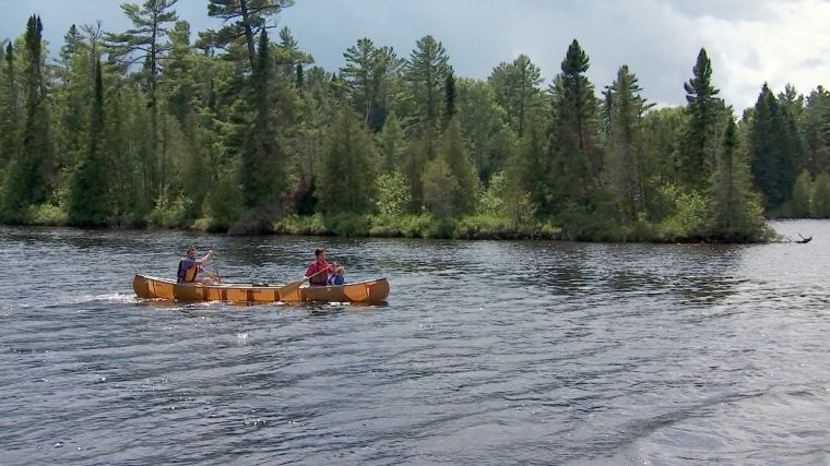 Image: Canoeing, a favorite activity in Grand Marais