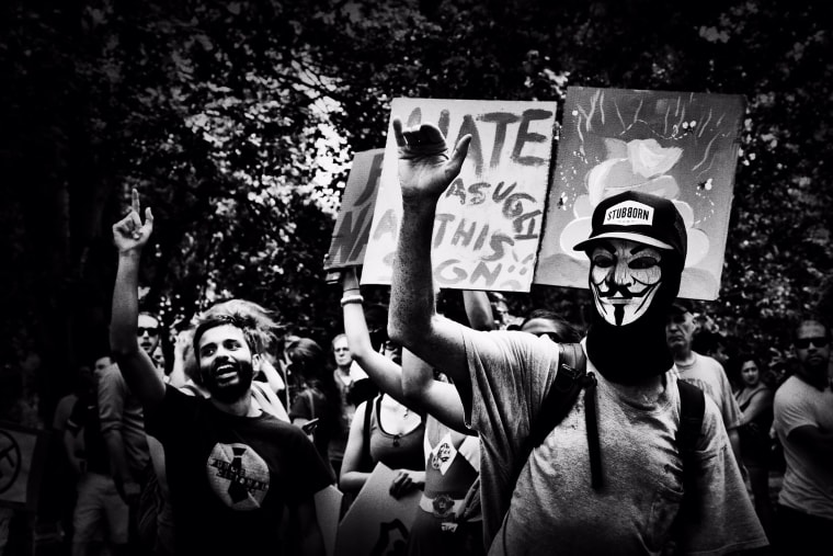 Image: Protesters gathered in Boston Common.