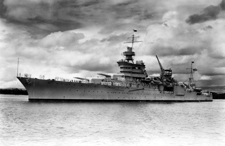 Image: The USS Indianapolis in Pearl Harbor in 1937.