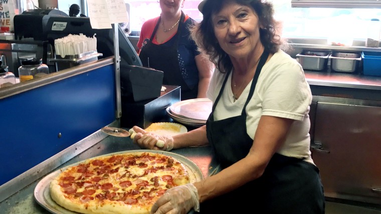 Elli Darmoyslis has been making pizzas for Syracuse students for 46 years.