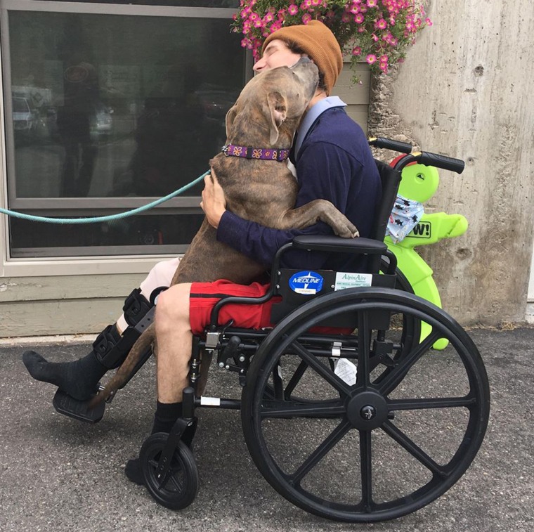 Chance Patterson is reunited with his lost dog, Izzy.