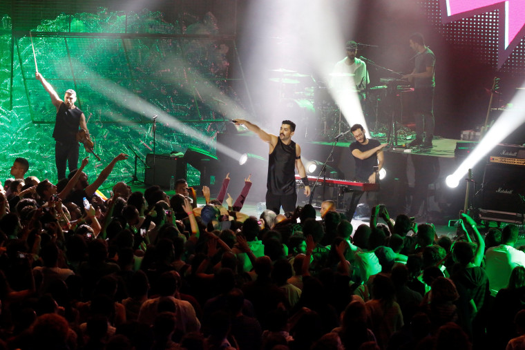 Image: Lebanese alternative rock band Mashrou' Leila performs during the Ehdeniyat International Festival in Ehden town
