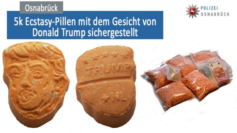 German Police Seize 5000 Trump Shaped Ecstasy Tablets 