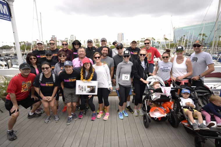 Team Krissy at the March for Marrow 5k in Long Beach, California.