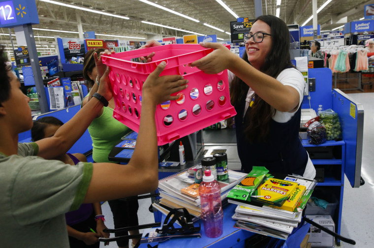 Back to School Shopping At Wal-Mart