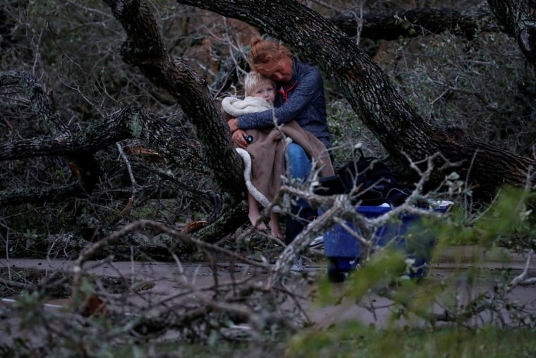 Image: Lisa Rehr holds her four-year old son Maximus