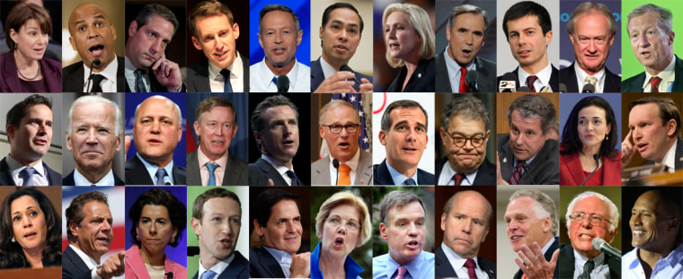 Image: Dozen of Democrat's names mentioned in connection with the 2020 presidential race