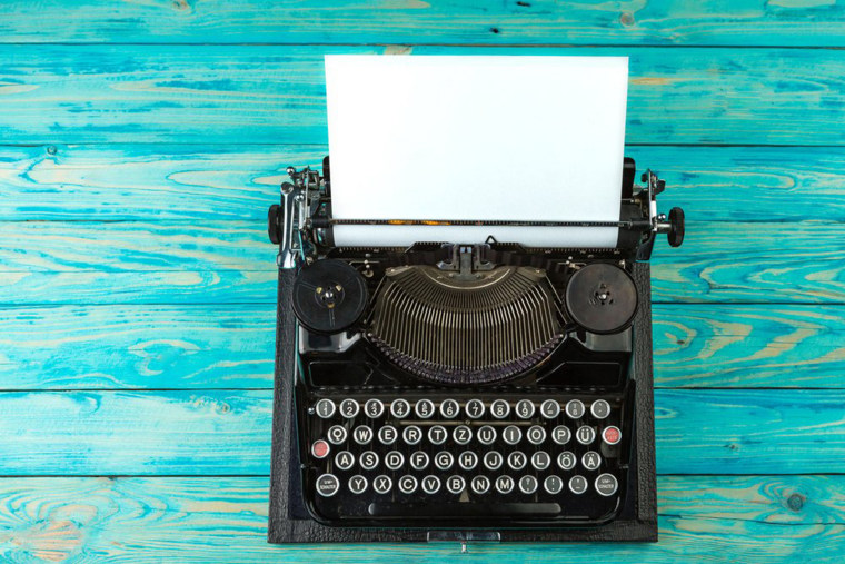 Rustic vintage typewriter