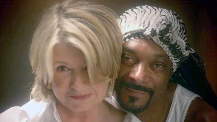 Snoop and Martha Stewart from their Ghost re-enactment.