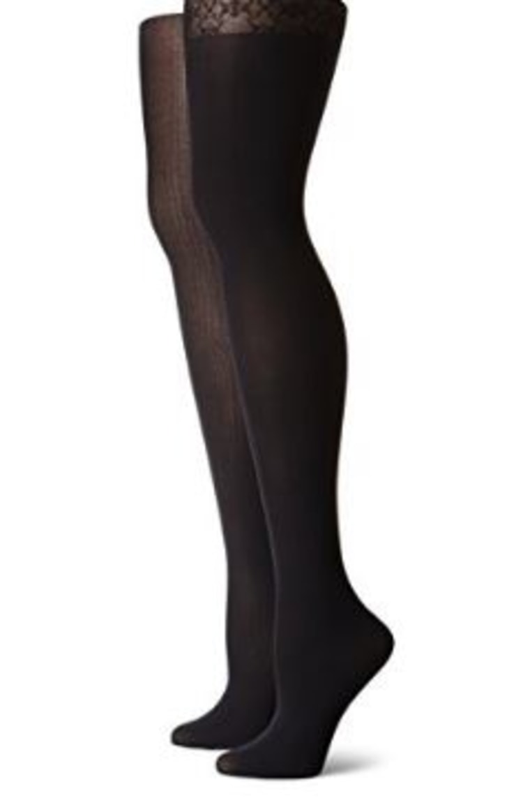 Skinny Opaque Ribbed Tights