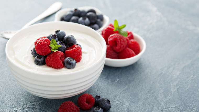yogurt and berries