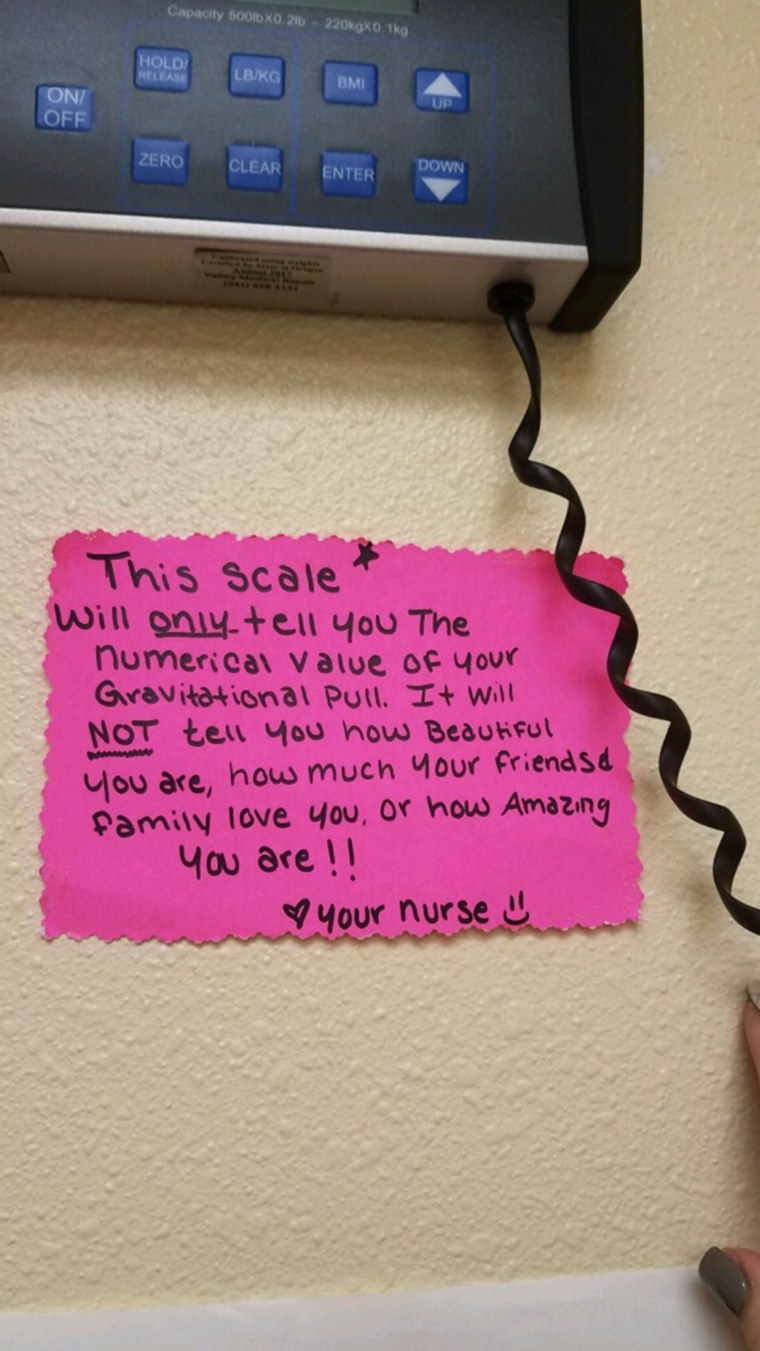 This was the second time Herrera found a note like this at her doctor's office.  Herrera and her doctor aren't sure if the same nurse penned both letters.