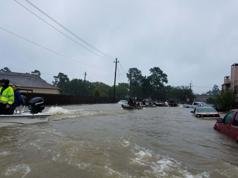 The flooded streets where Clark discovered baby Paige.