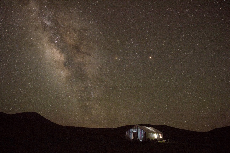 Image: Stars over Yushu county, in the mountains of Qinghai province as the Milkyway rises in the night sky.