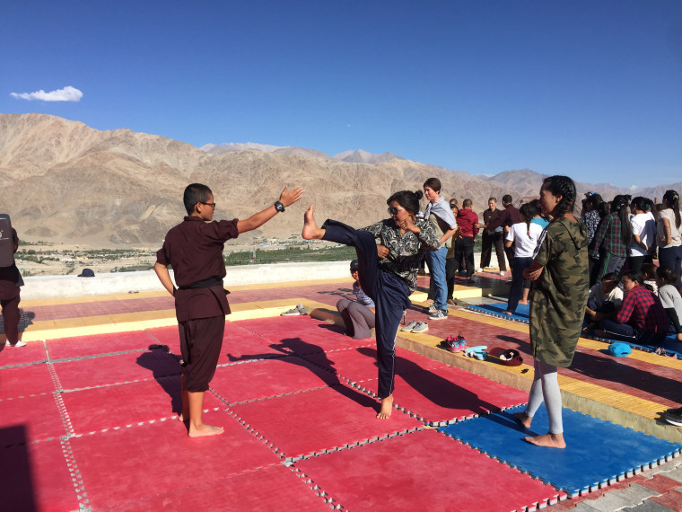 Nuns in India's Ladakh region train girls in kung fu.