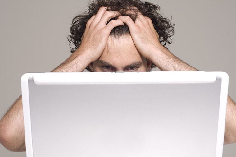 Image: Angry computer user