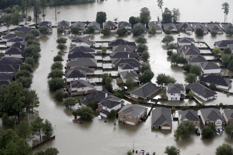 Image: Flooded homes