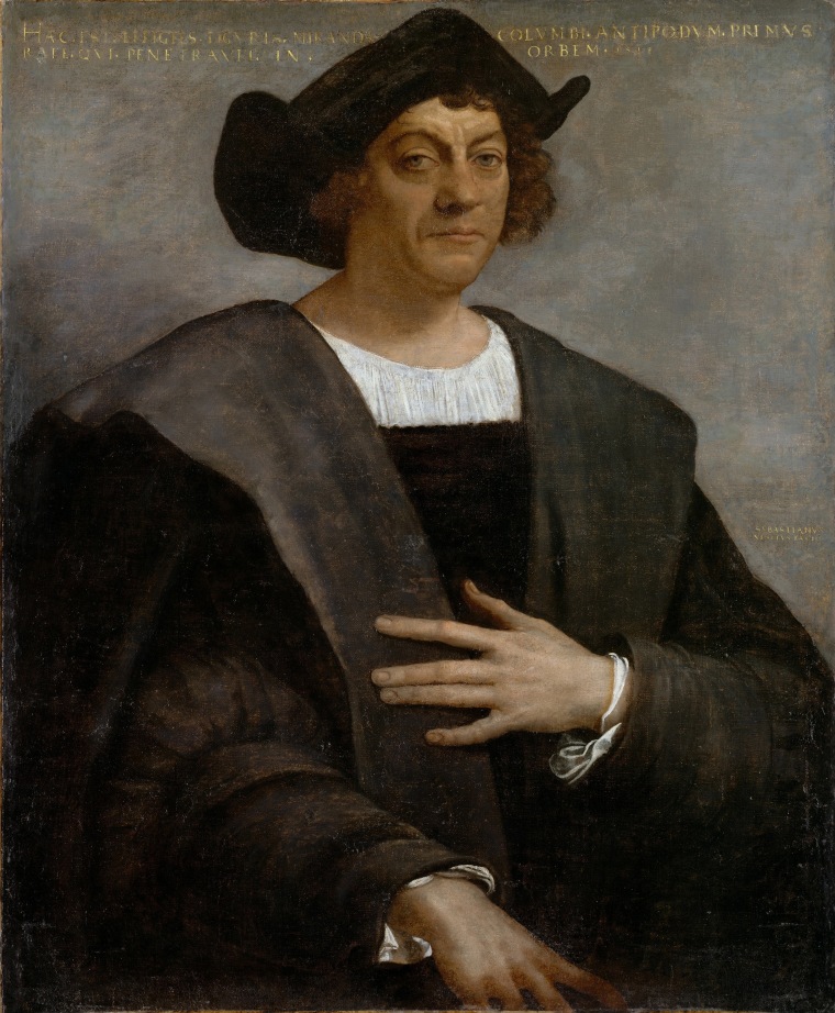 Image: Portrait of Christopher Columbus, 1519
