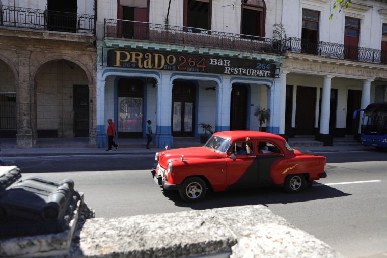 The bar and restaurant Prado 264 sits on El Prado, the grand boulevard that separates Old Havana from Central Havana.