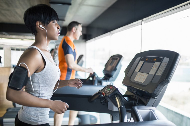 Image: Running on the treadmill
