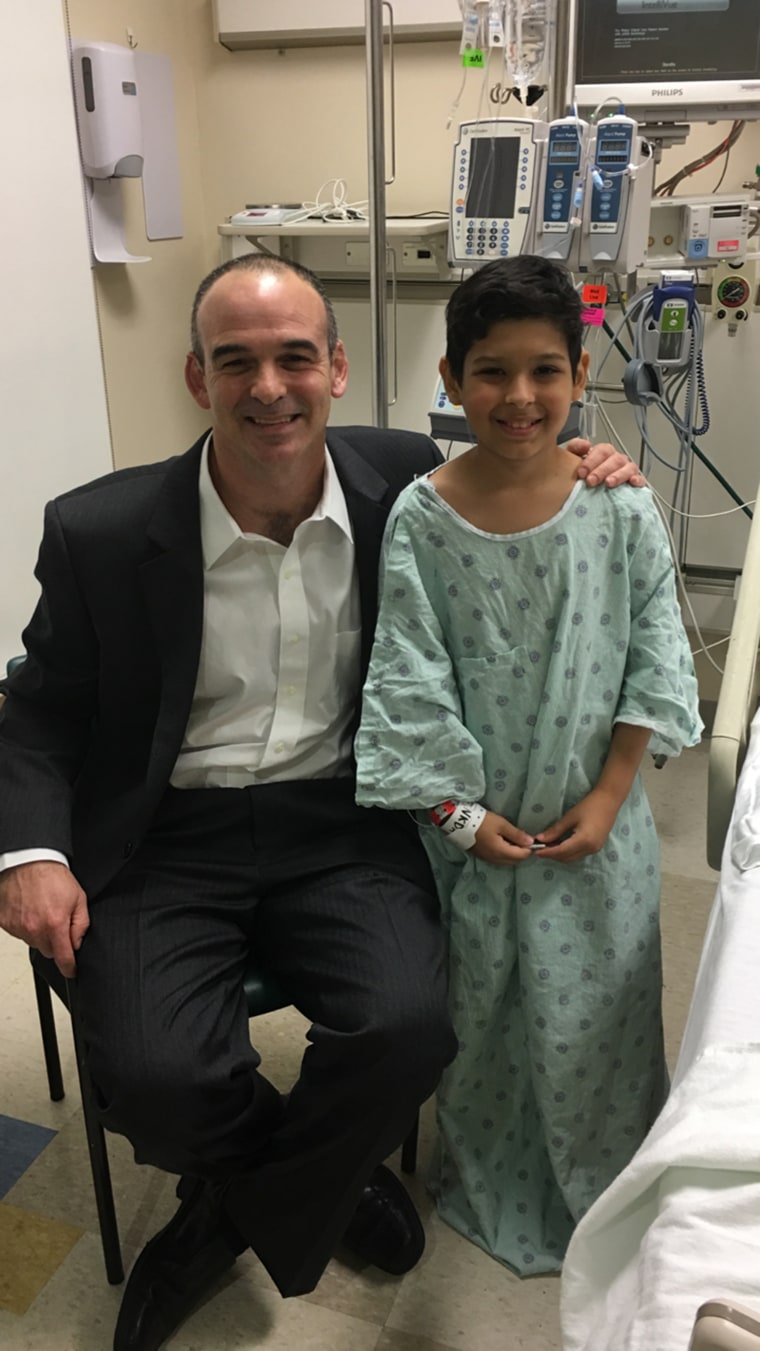 Dr. David Sandberg and Tony Castro. The doctor removed 90 percent of the boy's brain tumor. 