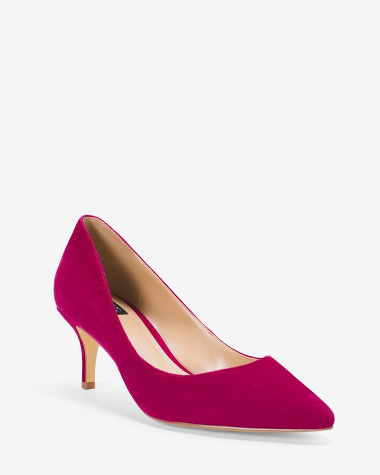 Phoebe Suede Kitten Heels