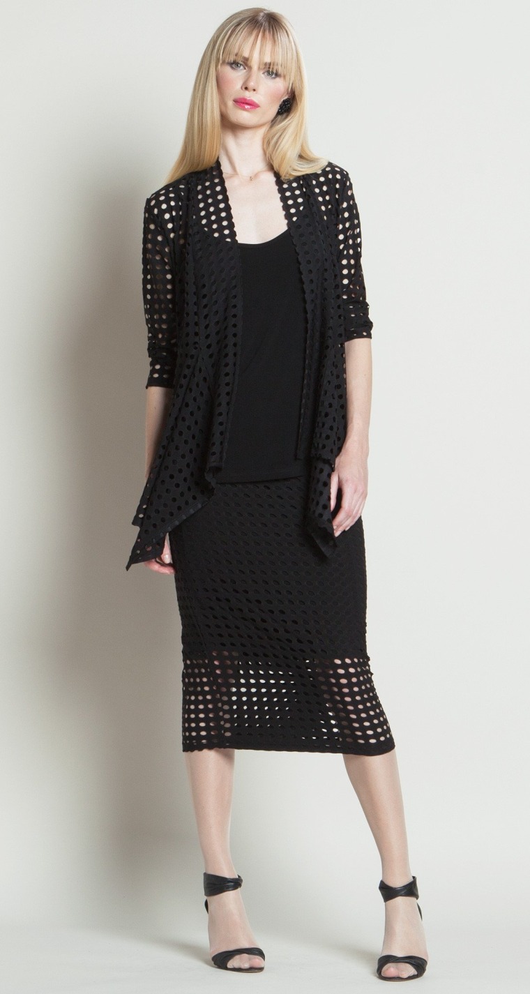 Perforated Soft Knit Cardigan
