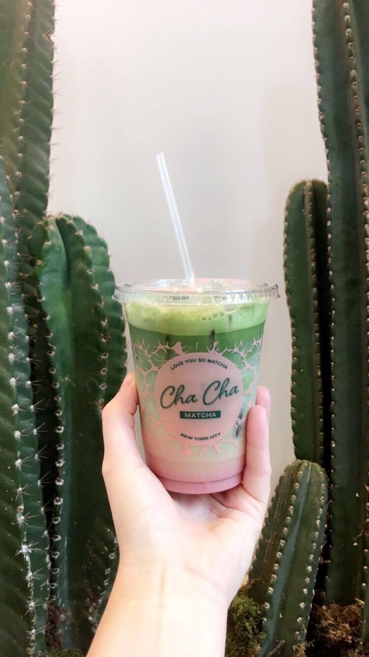 Norris fueled tired mornings with coconut matcha lattes from her favorite New York City cafes. 