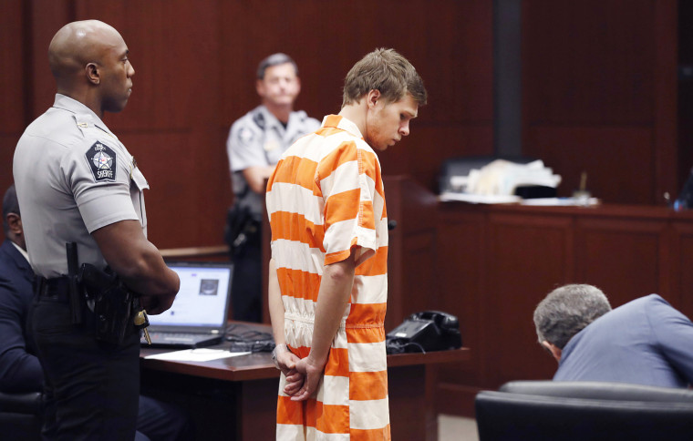 Image: Matthew Phelps stands in the courtroom during his first appearance