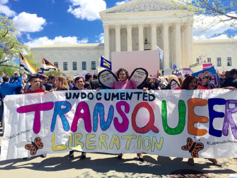 Catalina Velasquez (center) marches in Washington, D.C. Photo courtesy of Catalina Velasquez.