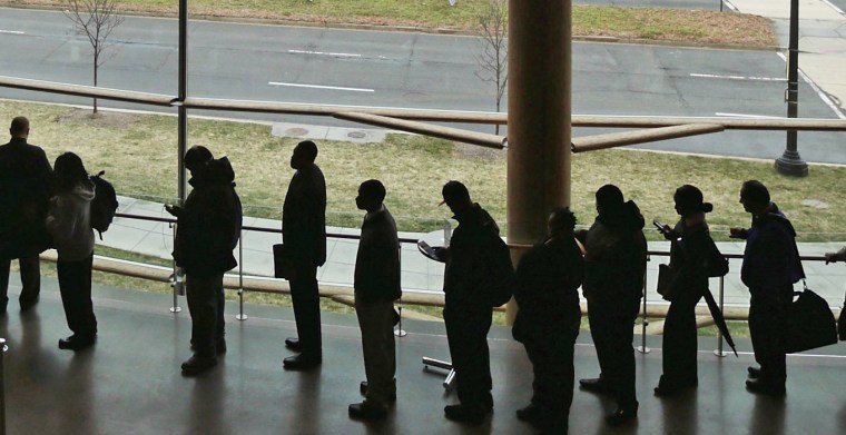 Image: Employment Seekers Attend Job Fair In Washington DC